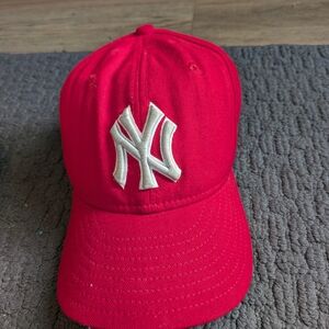 New Era Red Kids Hat with White Emblem